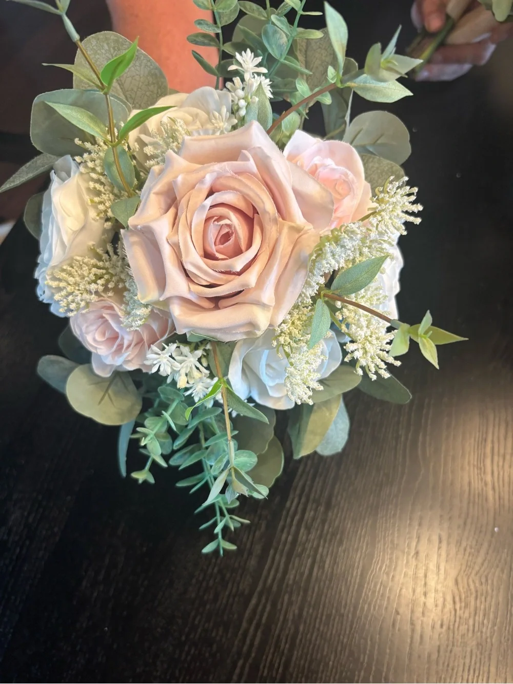 Elegant White & Blush Floral Bouquet - Home Accents